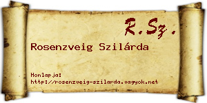 Rosenzveig Szilárda névjegykártya